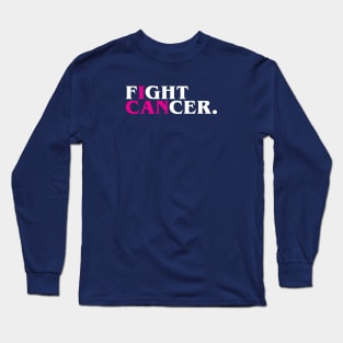 Fight Cancer (I Can), Pink Long Sleeve T-Shirt